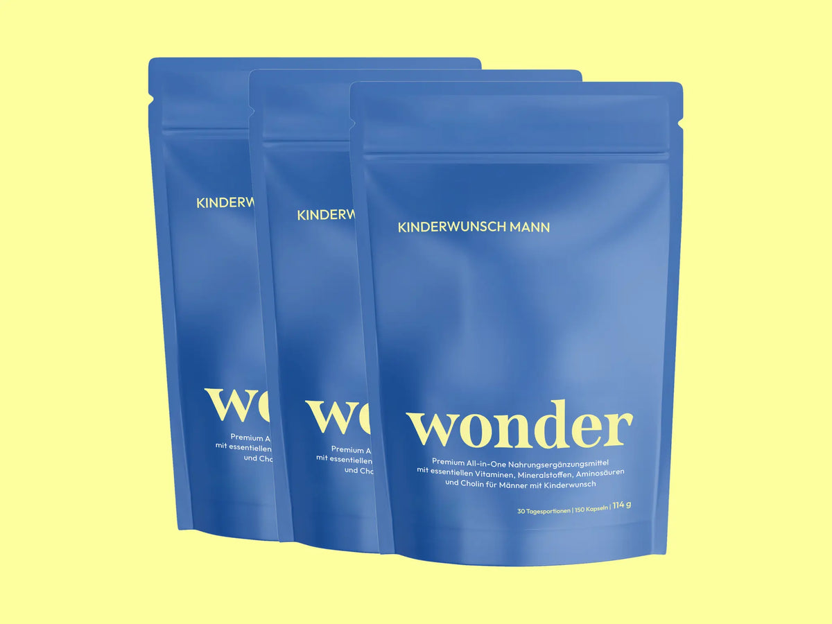 Wonder Kinderwunsch Mann, 3 Standbeutel für 3 Monate