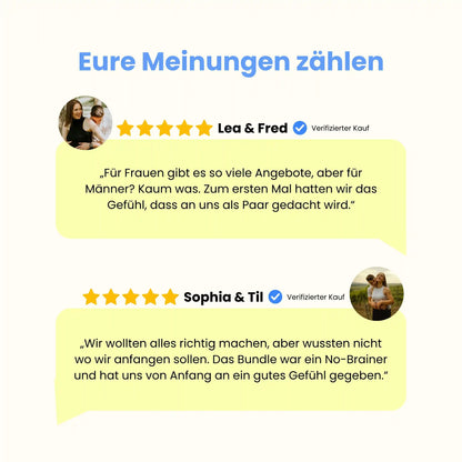 Positive Kundenbewertungen für Wonder Kinderwunsch Frau und Mann von zwei Paaren