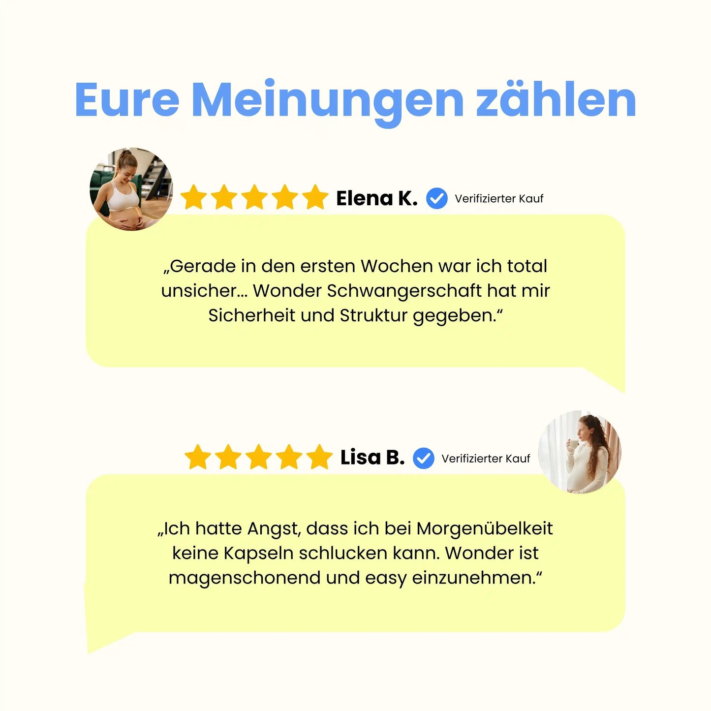 Positive Kundenbewertungen für Wonder Schwangerschaft von zwei Frauen