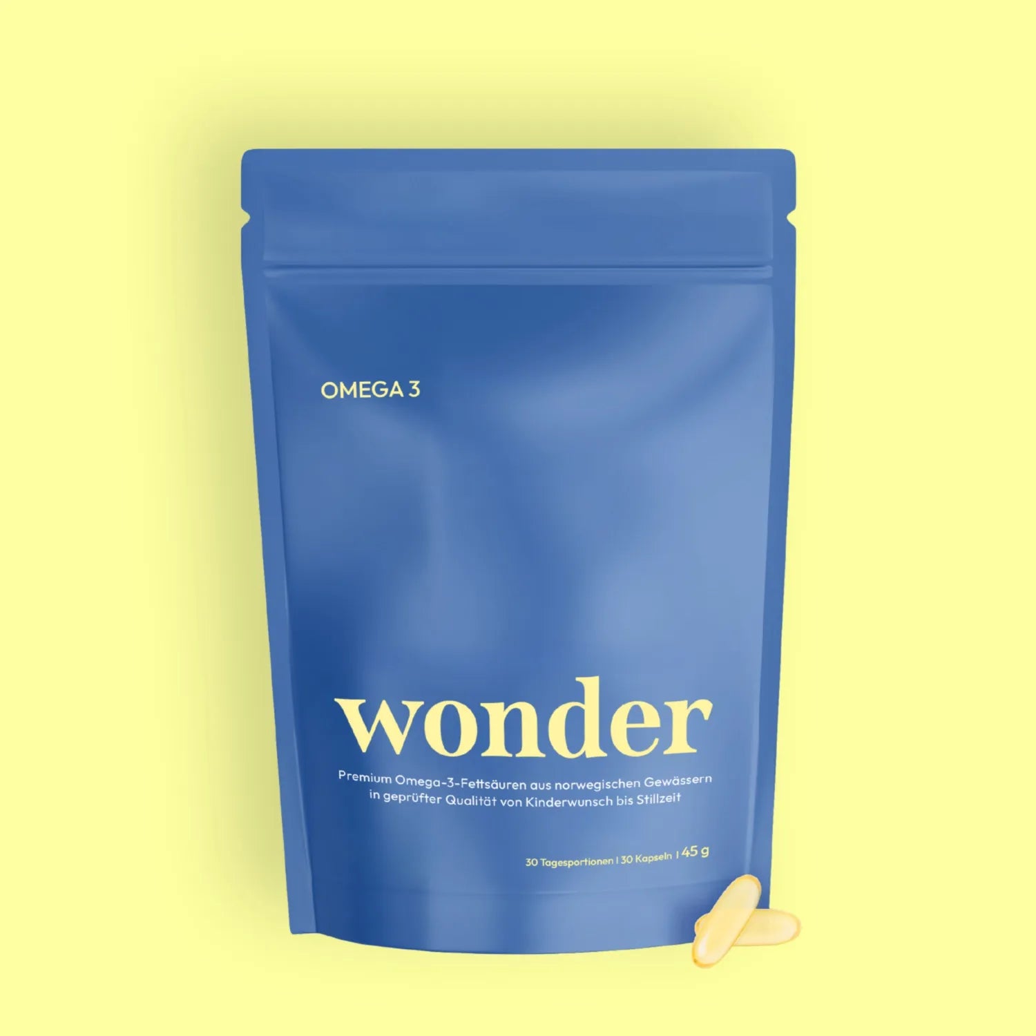 Produkt Mock up Wonder Omega-3
