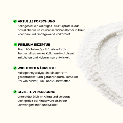 Vorteile Supplement Wonder Kollagen, Nach aktueller Forschung, Premium Rezeptur mit essentiellen Nährstoffen für gezielte Versorgung