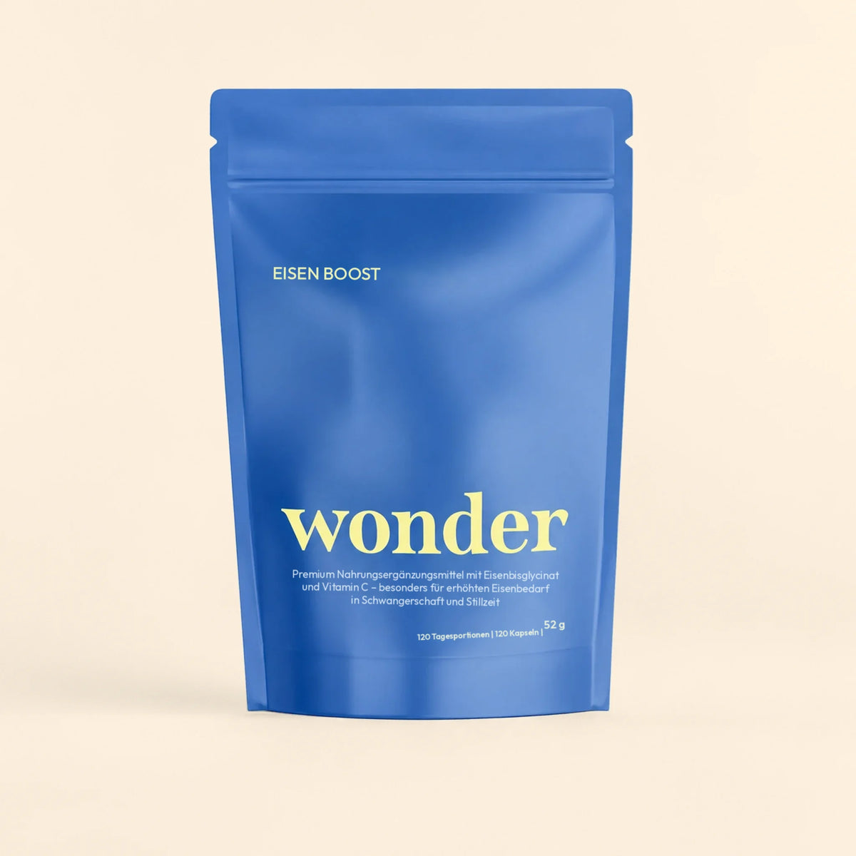 Wonder Eisen Boost, Standbeutel mit Eisenkapseln