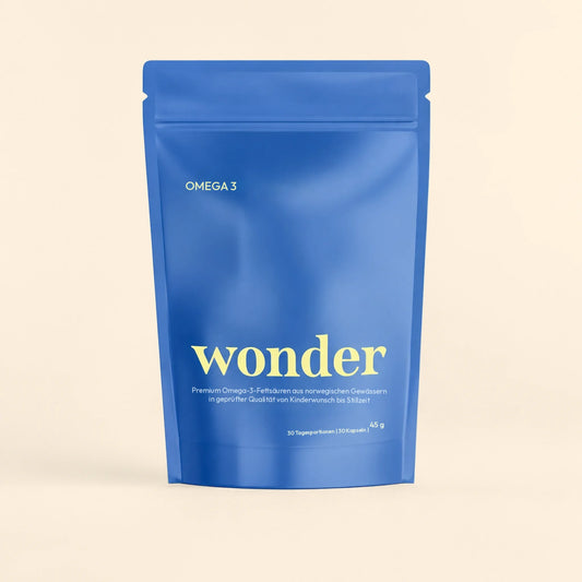 Wonder Omega-3, Standbeutel mit Omega-3-Kapseln